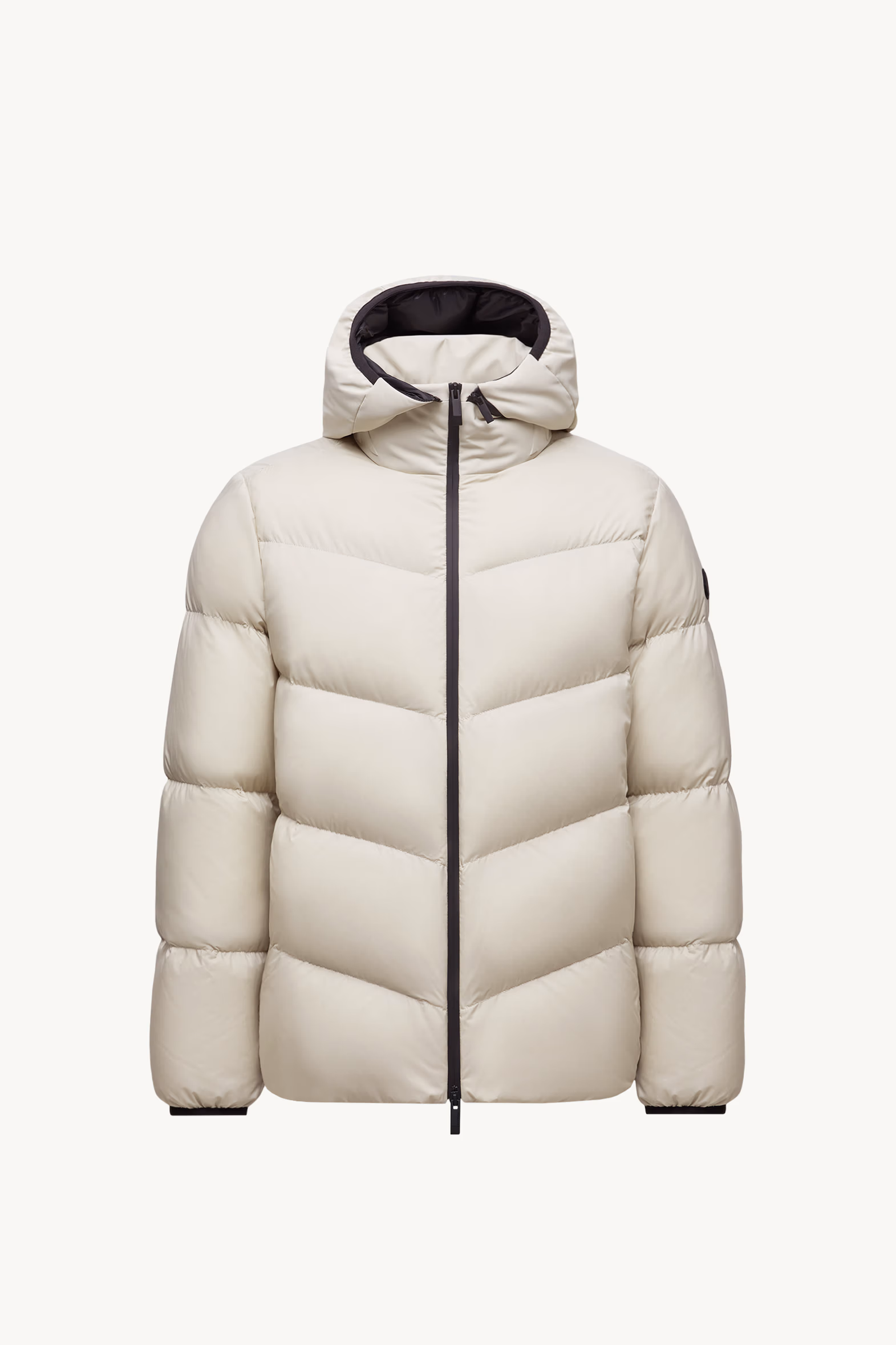 Forez Hooded Short Down Jacket Men Stone Grey Moncler 2